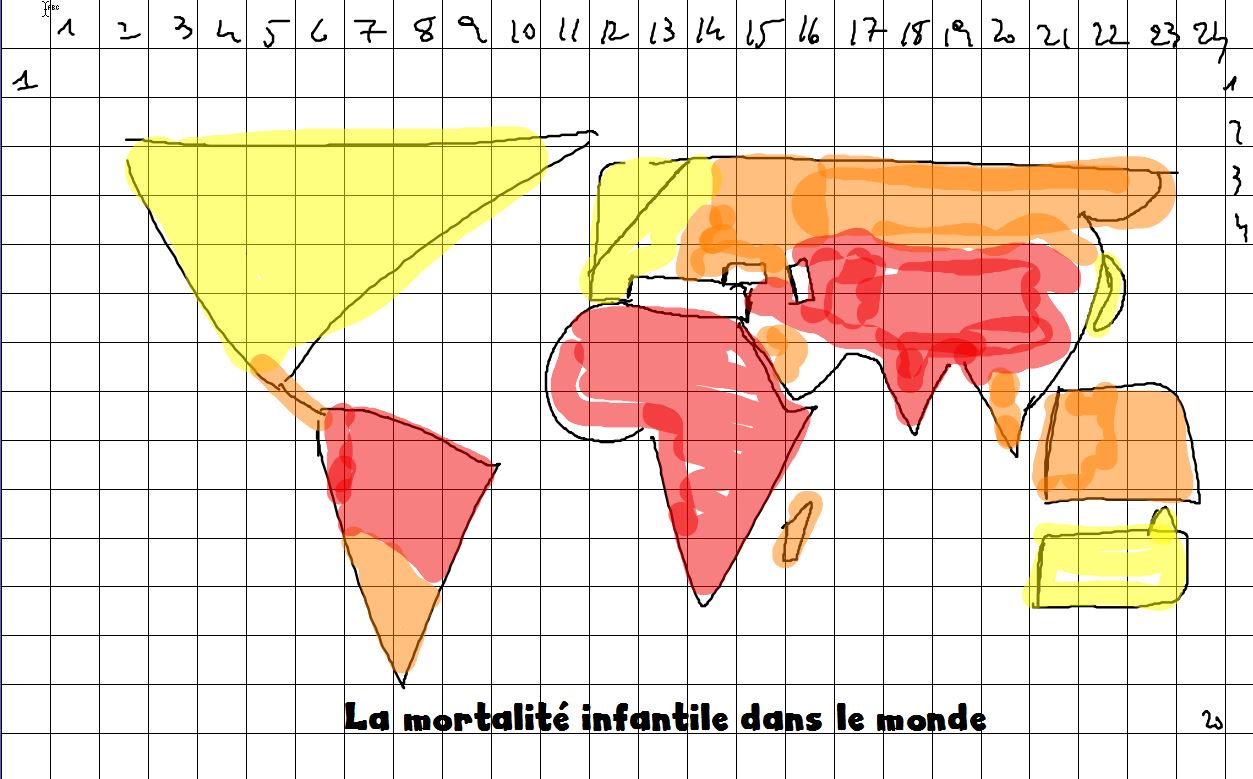 Diagramme de Carte géo ( légende ( l'adaptation des sociétés +