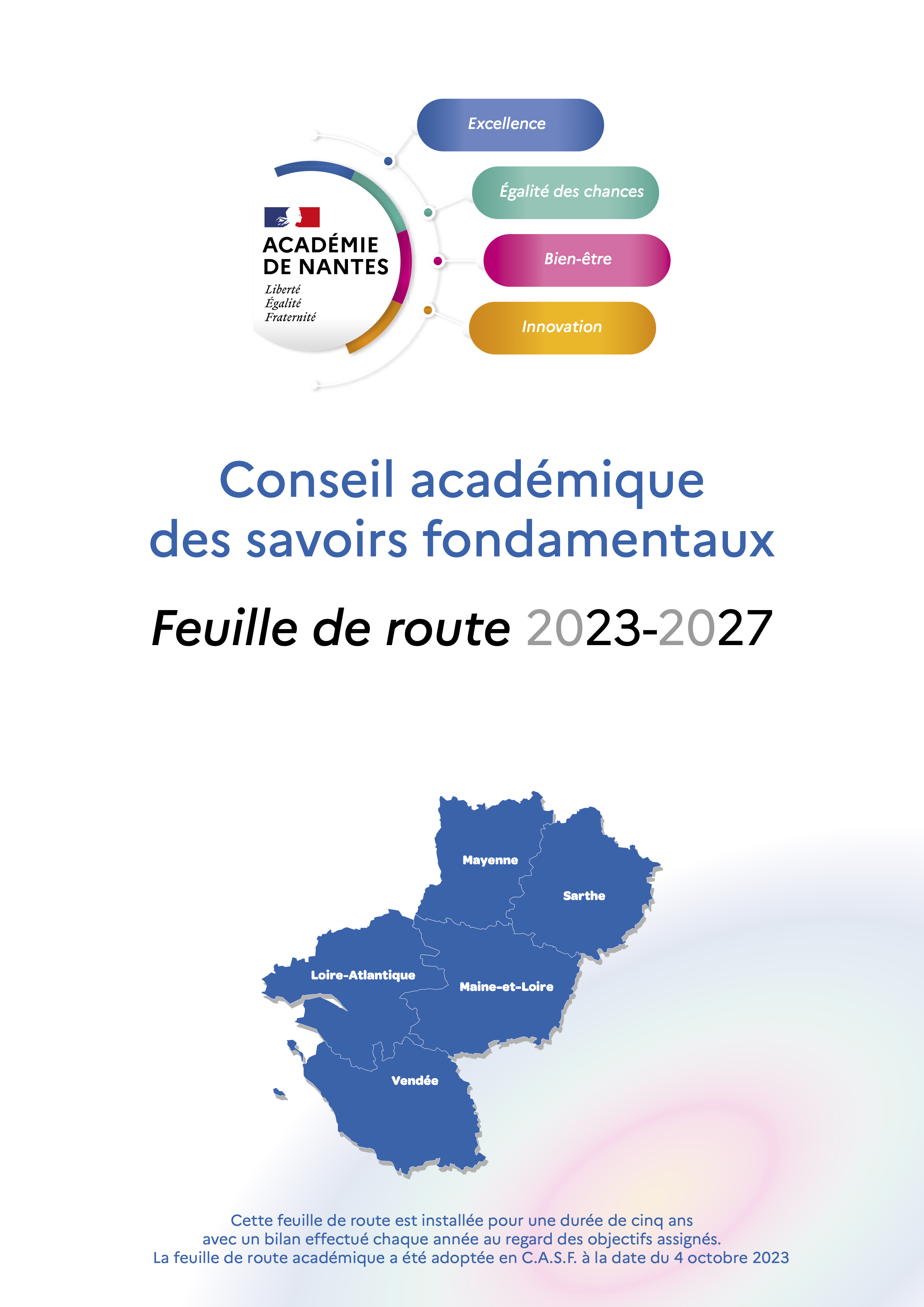 Accés au téléchargement de la feuille de route académique des savoirs fondamentaux