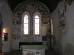 Les fresques de l'église de Neau