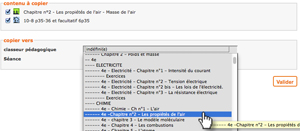 copier vers le classeur