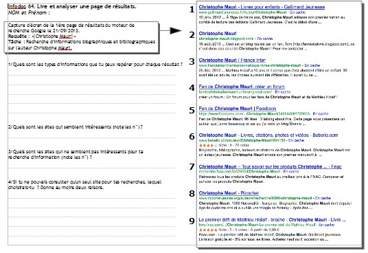 accéder à la fiche de l'élève accéder à la fiche de l'élève
