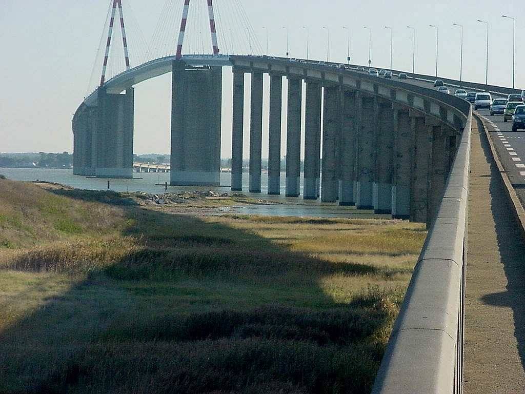 Pont de Saint-Nazaire, photo prise de la rive Nord