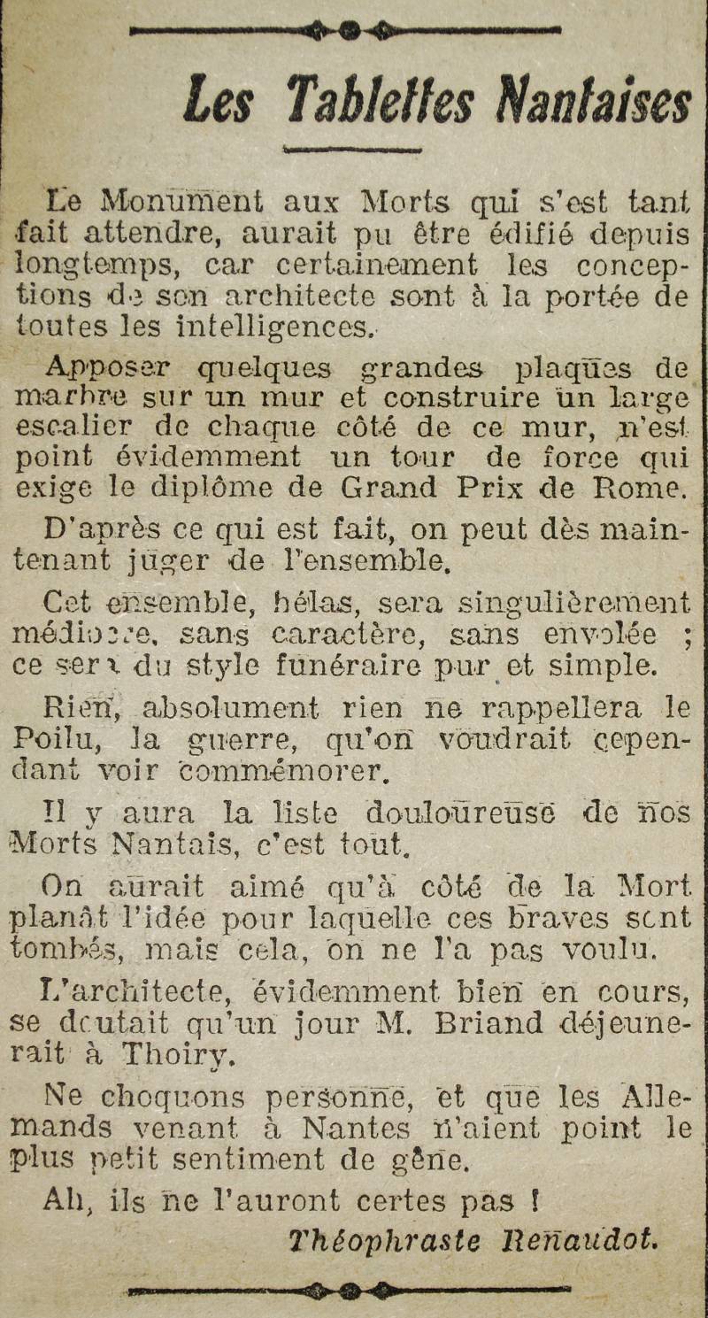 article 28 septembre 1926
