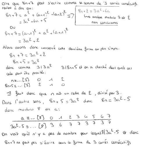 production d'élèves