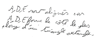 productions d'élèves