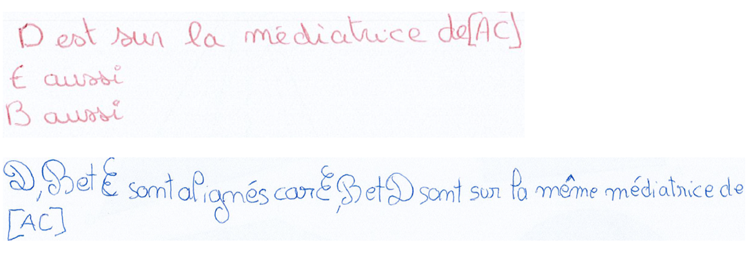 productions d'élèves