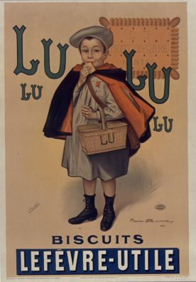 Publicité pour le Petit beurre de Lu, Firmin Bouisset, 1897