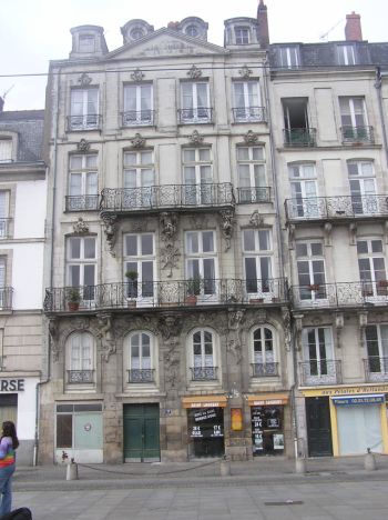 immeuble XVIIIe du quai de la Fosse à Nantes