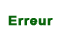 erreur