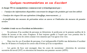 recommandations si accident en PDF