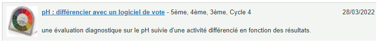 Ressource pédagogique pH différencier