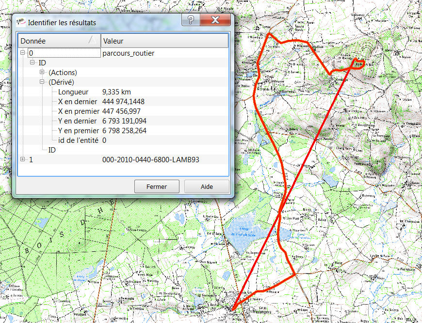 parcours routier