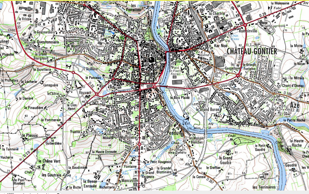 carte topographique