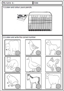 Évaluation diagnostique autour des couleurs et des animaux