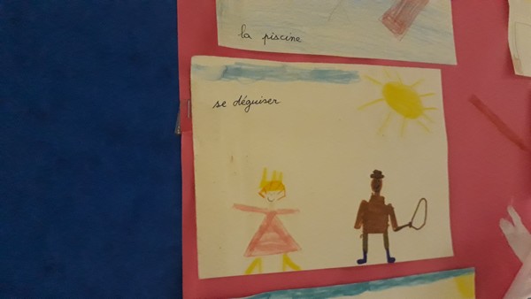 Bons d'activités dessinés par les élèves