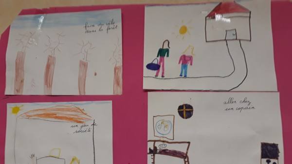 Bons d'activités - Exemple 8 Bons d'activités dessinés par les élèves