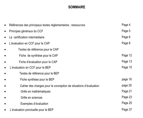 sommaire
