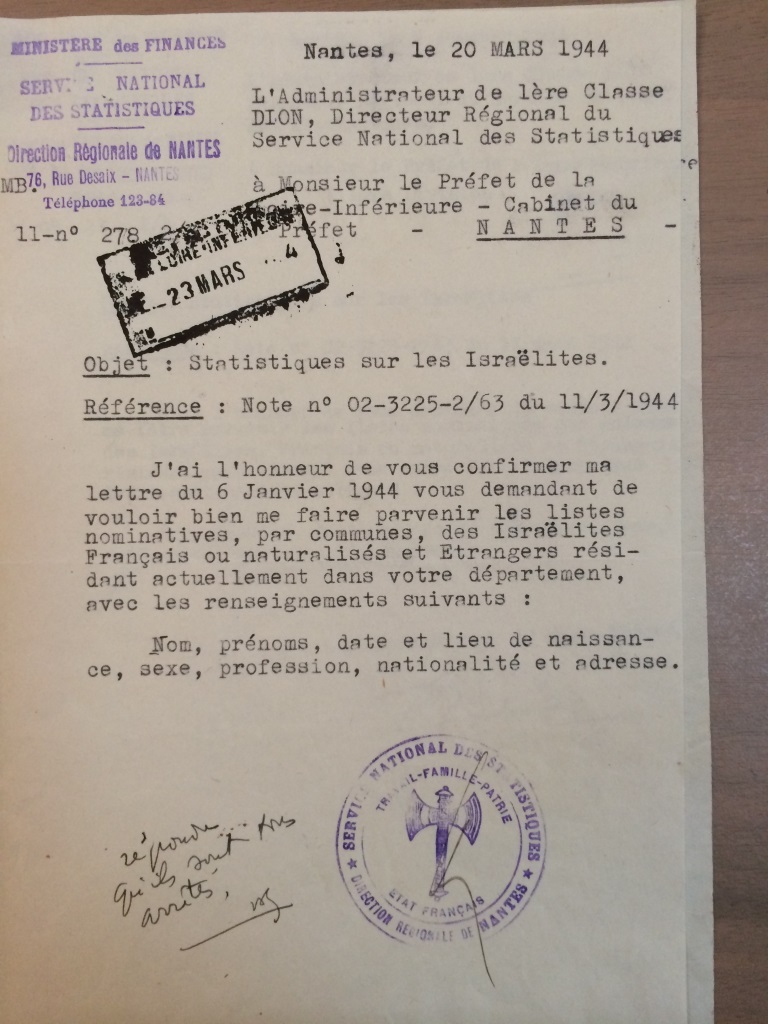 statistiques 20 mars 1944