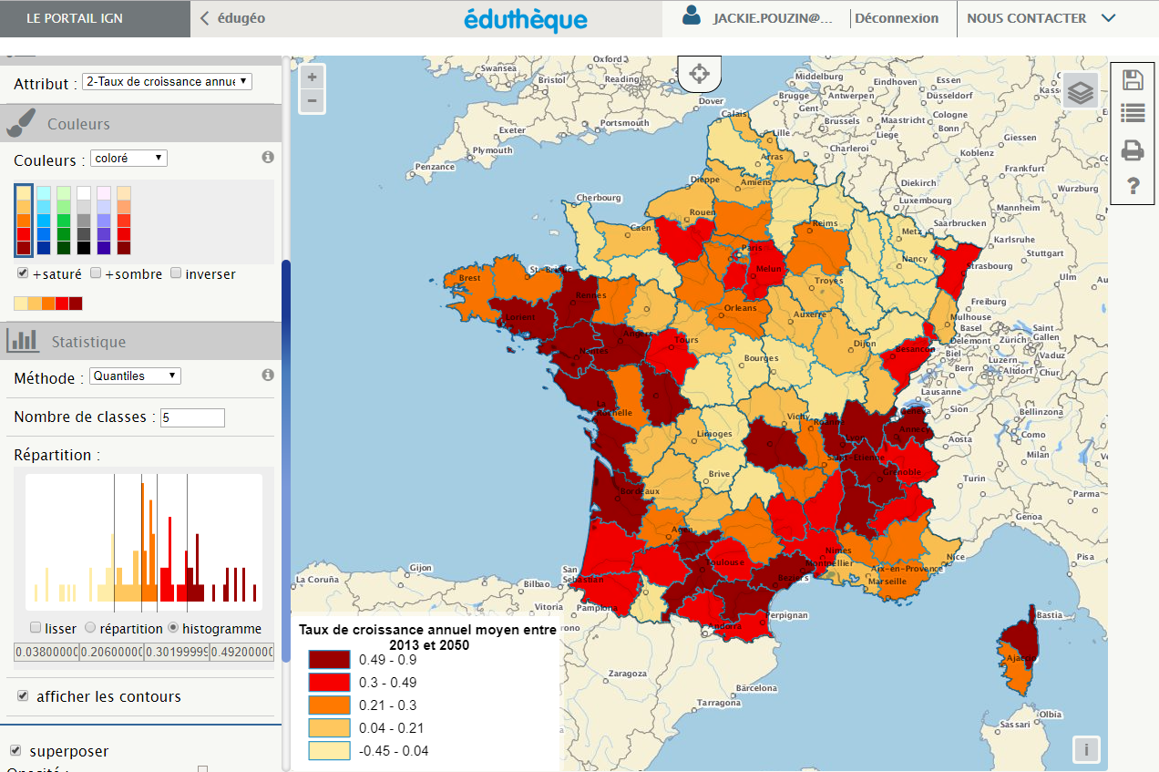 Copie d'écran édugeo