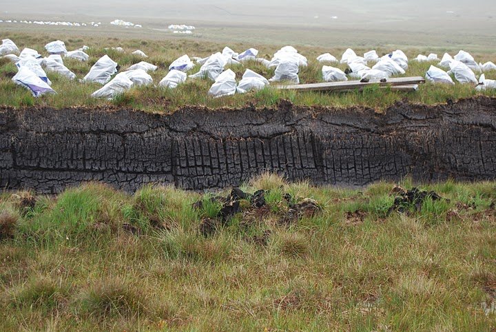 exploitation de tourbe en Irlande