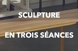 SCULPTURE  EN TROIS SÉANCES