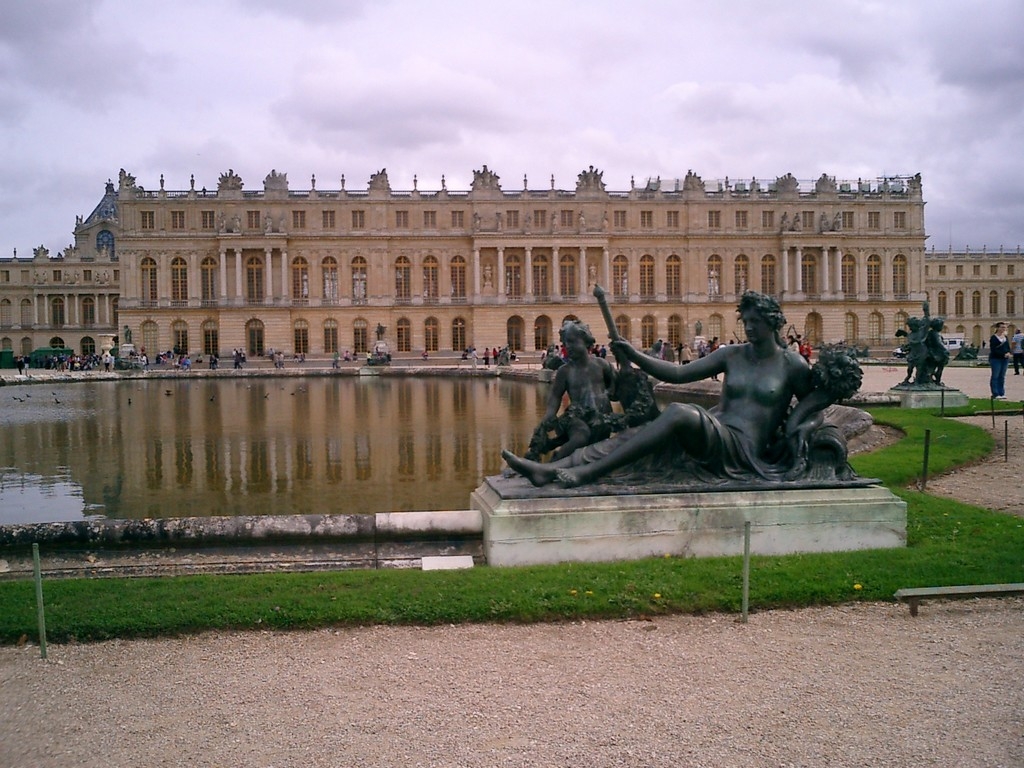 La façade et le parterre d'eau, Versailles