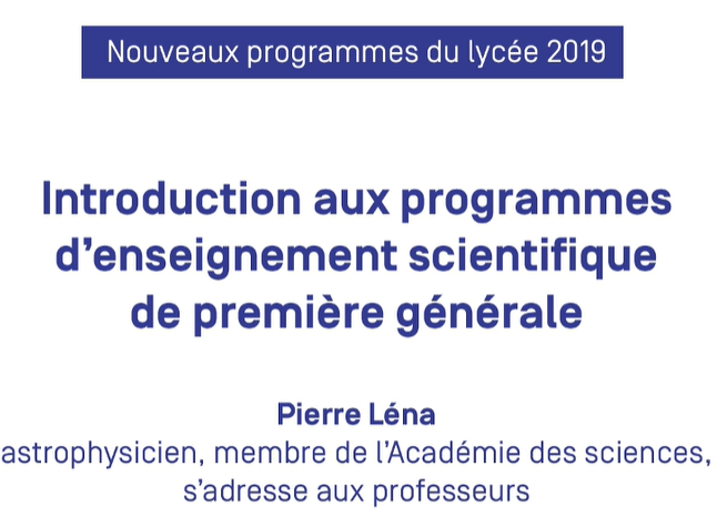 Vidéo Pierre Léna